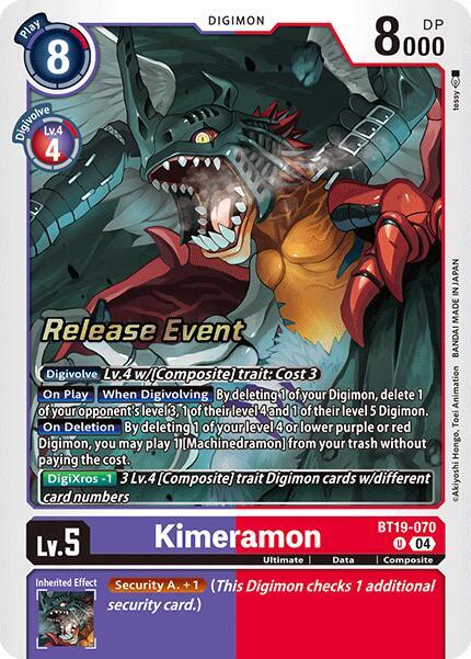 Kimeramon - BT19-070 - BT19-070 - U - Foil